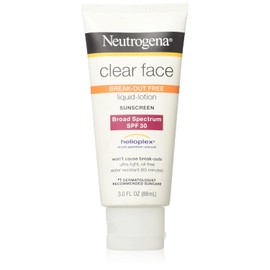 Neutrogena Clear Face Sunscreen SPF 30, 3-Ounce (Pack of 2)