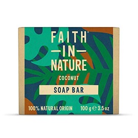 Faith In Nature Natural Coconut Hand Soap Bar, Hydrating, Vegan and Cruelty Free, No SLS or Parabens, 100 g