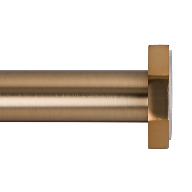Ivilon Tension Curtain Rod - Hexagonal Spring Tension Rod for