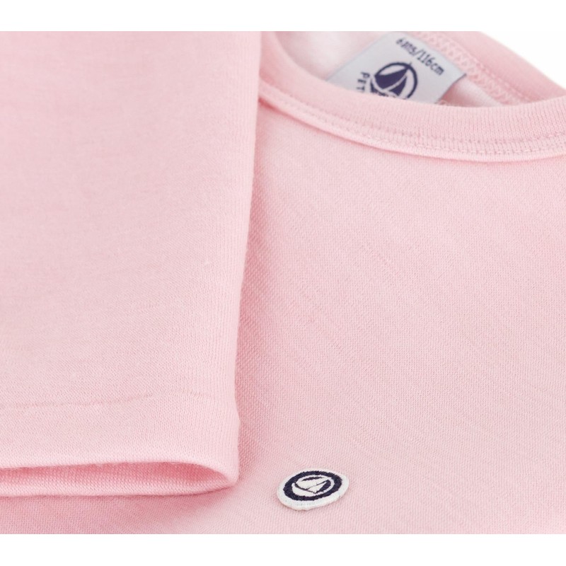 Petit Bateau Maglietta da Bambino in Lana e Cotone, a