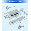 WOOCH Magnetic Door Catch - 50lb High Magnetic Stainless Steel