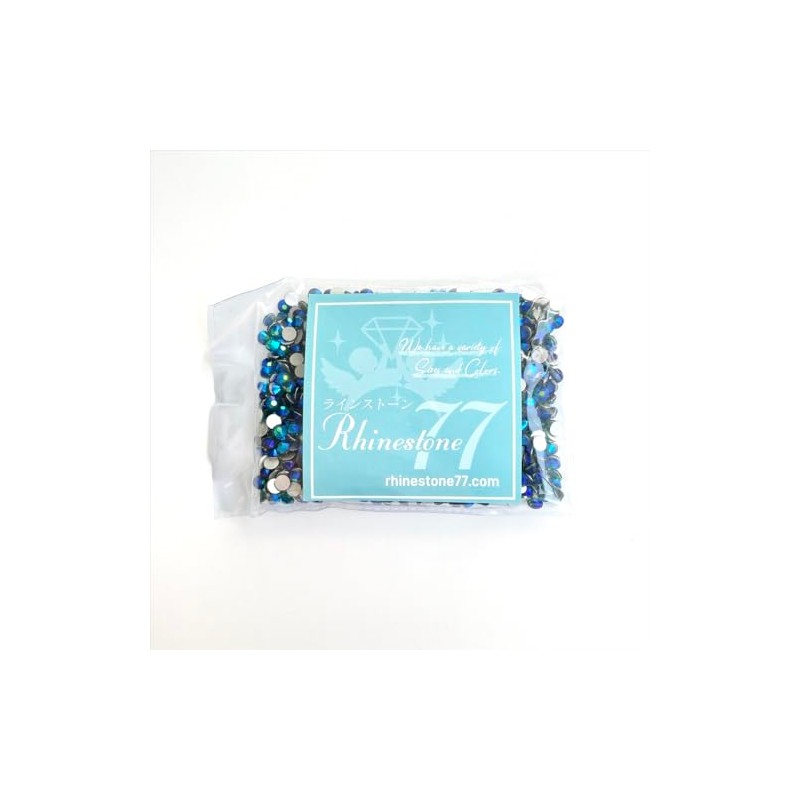 [Rhinestone 77] Glass Rhinestone Jet (2.6mm (SS10) Approx. 1,440 beads)