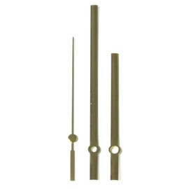 Replacement Clock Hands for Movement Mechanism Quartz Gold Tone for Hand Holes 3.6mm and 5.5mm (130mm Gold)