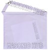 MasonicHub Past Master Mason white Apron Hand Embroidered with Square