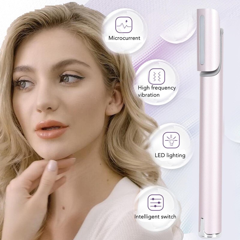 Facial Rejunvenation Wand Microcurrent Introduction Rotatable Vibration Radio Frequency Eye