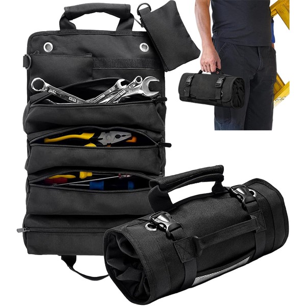 Bolsa De Herramientas, Bolsa Pequeña de Herramientas con Bolsillos Desmontables,