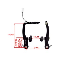 UPANBIKE Mountain Bike Alloy V-Brake Calipers Set Road Bike Brake Caliper Replacement for Most Bicycle(Front+Rear)