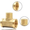 GYSRXS Pack of 2 T Stick Water Connection Brass 1/2