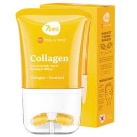 7DAYS Face Moisturizer with Collagen – Korean Skin Care Daily Face Cream for Women – Anti Aging, Anti-Wrinkle, Firming – with Face Roller & Neck Massager – 2.7 fl oz