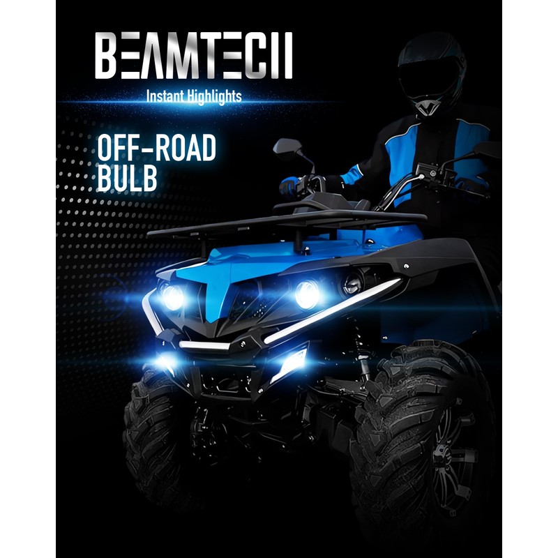 BEAMTECH H13 9008 Powersport Bulb For H13 Off-Road Or Fog