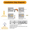 Heavy Duty Shelf Brackets 12 x 8 inch, 6 Pack