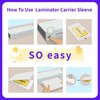 5 Pack Laminator Carrier Sleeve Legal Size Thermal Laminating Carriers
