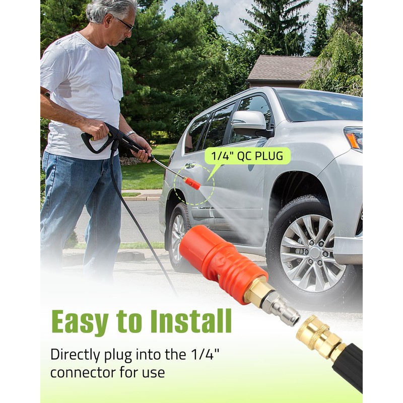 Quwfesudy Adjustable Pressure Washer Nozzle Tip - Fit for Pressure