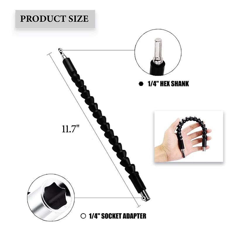 Tomato Palace Flexible Drill Bit Extension + Right Angle Drill