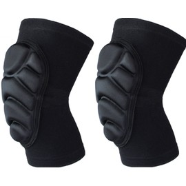 Aoakua Knee Shock Absorbing Protector Knee Pad Supporter Sports Knee Pad Left and Right Set Black L