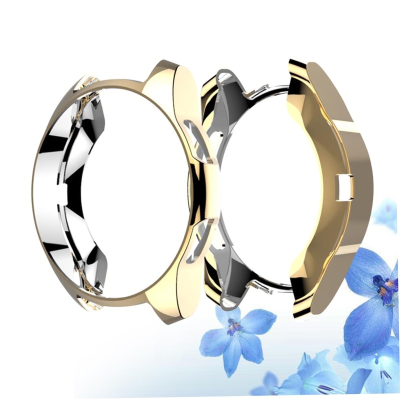 jojofuny 3pcs TPU Watch Case Protective Cover for Golden Color