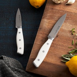 HENCKELS Forged Accent Razor-Sharp 2-pc Paring Knife Set, White Handle, German Engineered Informed by 100+ Years of Mastery