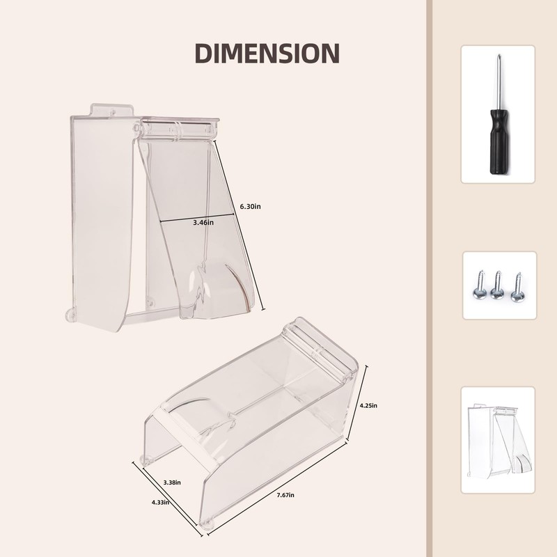 Funda impermeable para timbre, cubierta impermeable para timbre, resistente a
