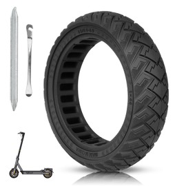 Lesetrker 60/65-6.9 Electric Scooter Solid Tire 10 Inch Honeycomb tire Compatible Ninebot Max G2 G65 Rear Tire Replacement (Black)