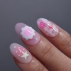 Strawberry Cozy Cat's Homemade Nail Tips - Long Ballerina /