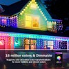 BAIRAYEN Smart Christmas Icicle Lights,66 FT 598 LED RGB Outdoor