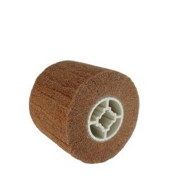Sanding Roller Brush, Nylon Brush, Sanding Sleeves for Sanding Roller Satin Machine, Grit 240, Satin Roller for Wood and Metal Surface Polishing Diameter 120 x 100 mm