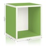 Way Basics 2 Shelf Blox Cube Espresso