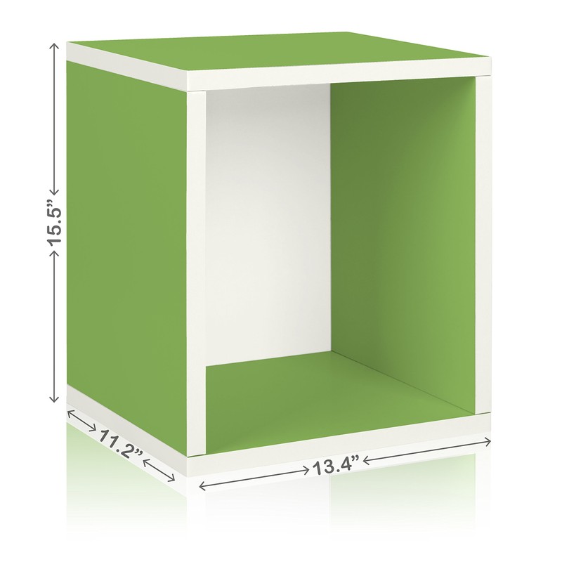 Way Basics 2 Shelf Blox Cube Espresso