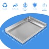 Stainless Steel Reusable Litter Tray Compatible with Pet-Safe Scoop-Free Self-Cleaning