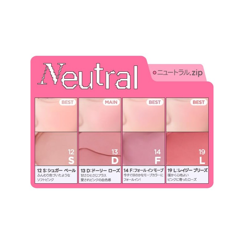 Peripera Peripera Talk Blush Key Cap/Cream Cheek Eyeshadow (19 L: