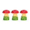 30pcs Dollhouse Mushroom Figurine Cute DIY Resin Micro Landscape Garden