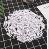 DECORA 100 x White Wooden Mini Clothes Pegs 3.5cm