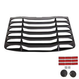 ECOTRIC Rear Windshield Louvers Window Sun Shade Cover ABS Compatible with 2003-2008 Nissan 350Z Matte Black