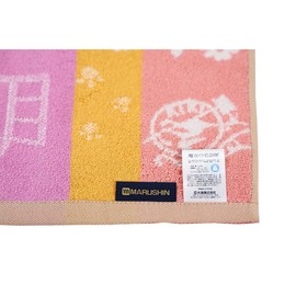 Marushin 1005036400 Bath Towel, Ghibli, Kiki's Delivery Service, 23.6 x 47.2 inches (60 x 120 cm), Favorite Flowers, 100% Cotton