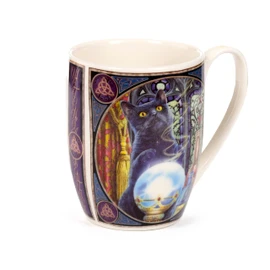 Puckator Tazza in Porcellana 300ml - Witch's Apprentice Cat - Gatti - Design di Lisa Parker