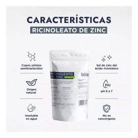 HEBBE COSMETICS AFN5 Ricinoleato De Zinc Perlas Puro Uso Desodorante Sólido 1kg