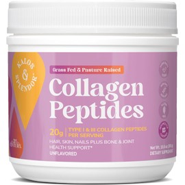 21st Century Kalos & Splendor Hydrolyzed Collagen Peptides, 20g, Unflavored Bovine Collagen Peptide, Type I & III, 18g Protein per Serve, Easily Mixable, Non-GMO, Gluten Free, No Soy or Dairy