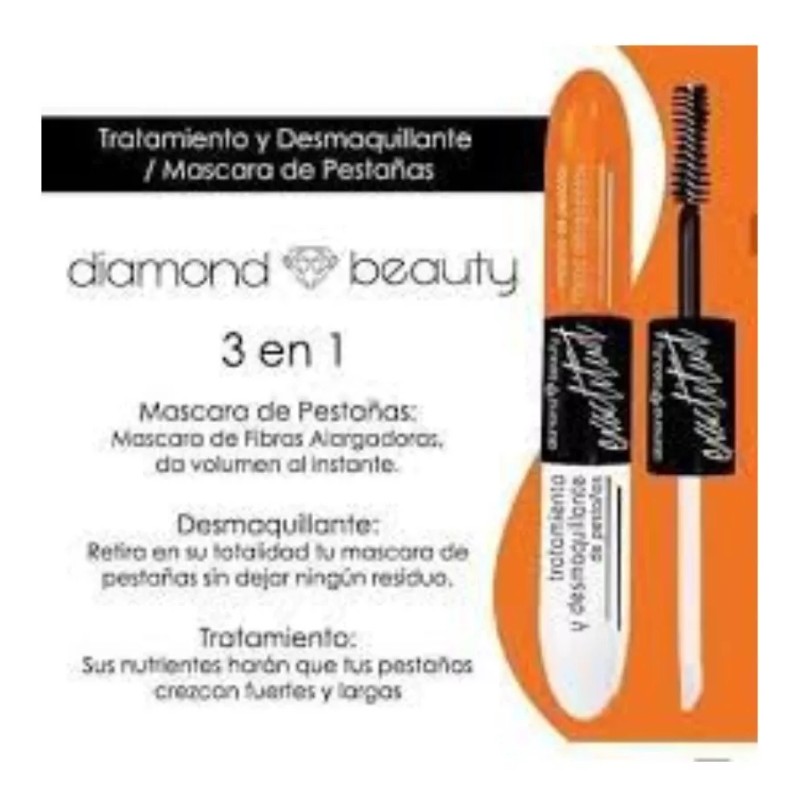 Diamond Beauty Rimel Exactitud Duo Complete Con Tratamiento Desmaquillante