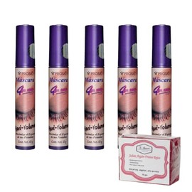 Prosa 4 en 1 | Rimel Mascara Para Pestañas Varios Modelos | 5 Pack | Jabón 50Gr La Artesanal (Maxi-Volumen)