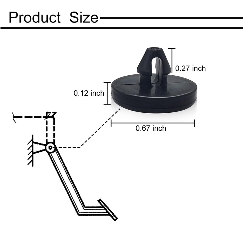 Ajxn 4 PCS Brake Pedal Pad and Light Switch Stopper