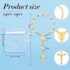 12 Pieces Mini Rosary Baptism Rosary Acrylic Rosary Beads Finger
