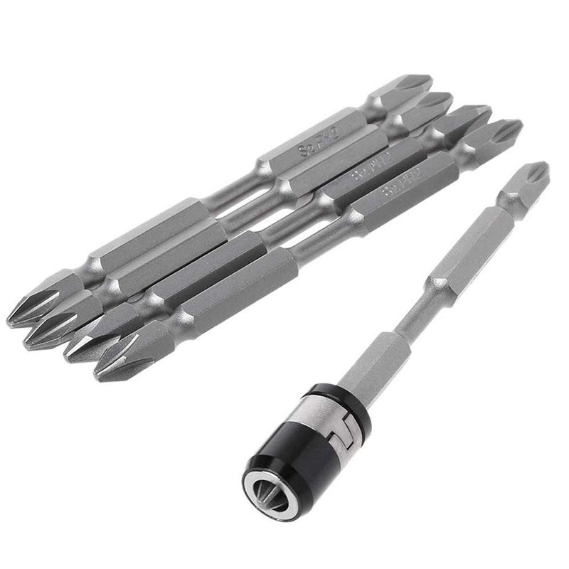Gasea 5pcs 100mm Long Double Head PH2 Phillips Magnetic Cross