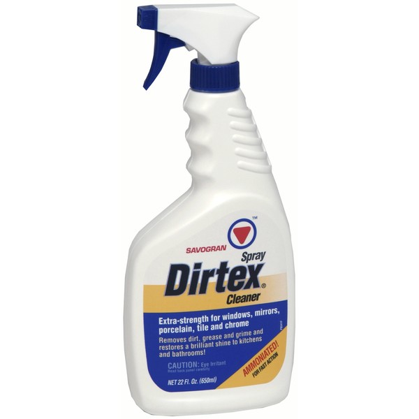 Savogran 10763 Dirtex Spray Cleaner Extra-Strength For Windows, Mirrors, Porelain, Tite and Chrome 22 oz
