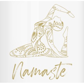 Money Box - Money Boxes - Namaste Yoga Gift Mandala - One Size - White - Spiritual Gifts for Fans Yoga Wellness Meditation All Yoga + Money Box Motifs Spiritual with Money Gift Motif