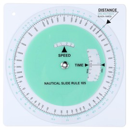 Saypacck Marine Navigation Slide Rule Nautical Plotter Protractor Ship Navigation Tools Course Plotter Divider