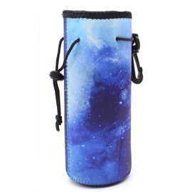BASELIFE Insulated Neoprene Water Bottle Carry Case Ideal for Stainless Steel and Plastic Bottles 0.6L or 0.75L (Blue)