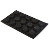 Lékué 15 Cavity Gourmet Tartelette Mould, Black