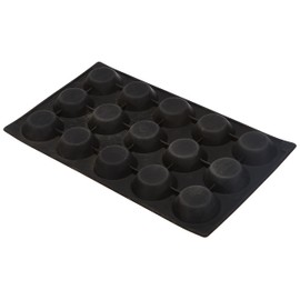 Lékué 15 Cavity Gourmet Tartelette Mould, Black