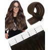 SLEEKALON Invisible Tape in Hair Extensions Real Human Hair 10