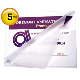 Oregon Lamination Heat Activated Laminating Pouches 5 Mil 6” x 9” [pk of 100] 152mm x 229 x 125 microns Thick for Half Page 5.5 x 8.5 Size Sheets, Clear